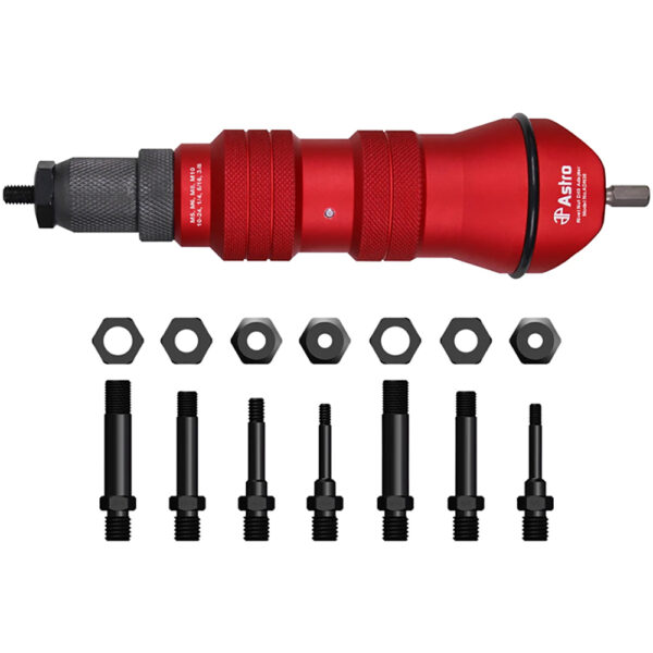 ADN38 3/8'' Capacity XL Rivet Nut Drill Adapter Kit Astro Pneumatic